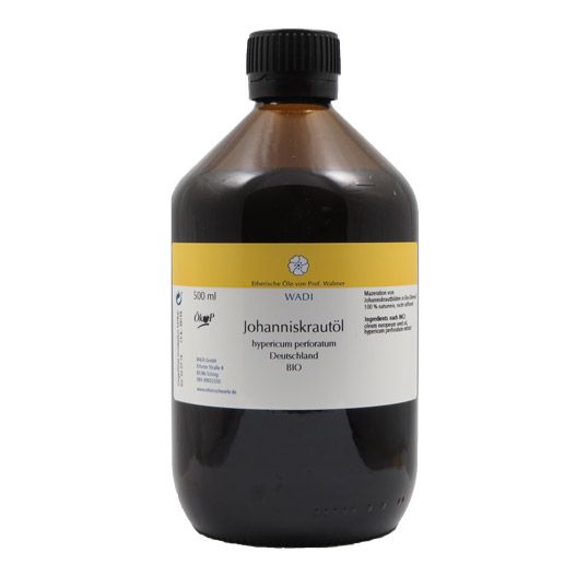 Johanniskrautmazerat (Rotöl) Bio, 500 ml