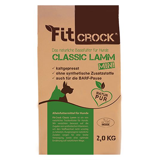 Fit-Crock Classic Lamm mini Pellets f.Hunde, 2kg