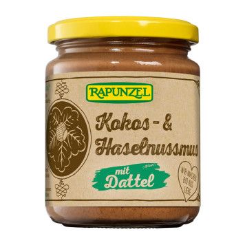 Kokos- & Haselnussmus mit Dattel - bio