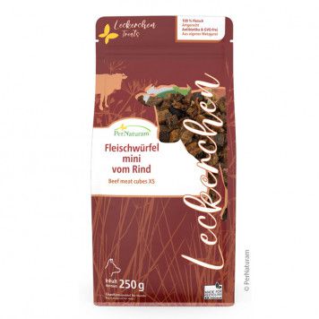 Fleischwürfel Rind mini für Hunde