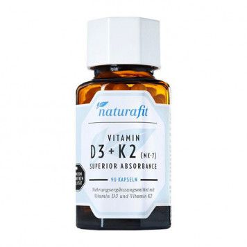 naturafit Vitamin D3+K2 MK-7 superior absorb.Kaps.