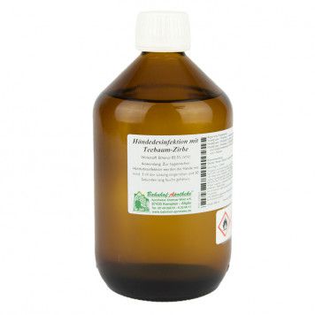 Händedesinfektion mit Teebaum-Zirbe Nachfüllflasche, 500ml