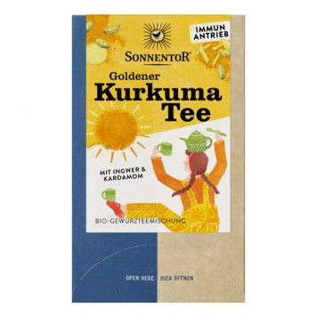 Goldener Kurkuma Tee Beutel - bio