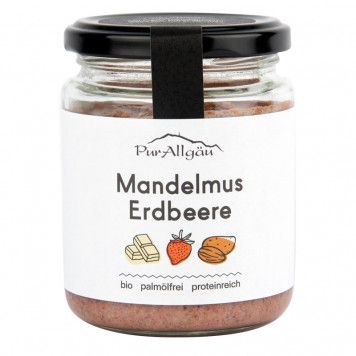 PurAllgäu Mandelmus Erdbeere - bio