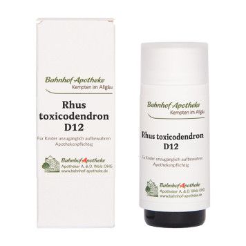 Rhus toxicodendron D12