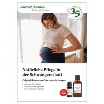 Plakat Natürliche Pflege in der Schwangerschaft