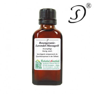 Rosengeranie Lavendel Massageöl, 50ml